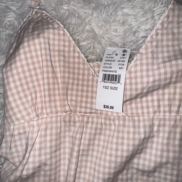 BRANDY MELVILLE Pink Gingham Sleeveless Top - Picture 3 of 3